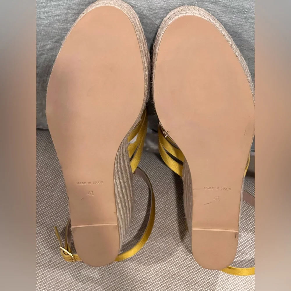 Barneys NY Satin Espadrille Sandals Size 41. NWOT.‎ Never Worn US size 10.5